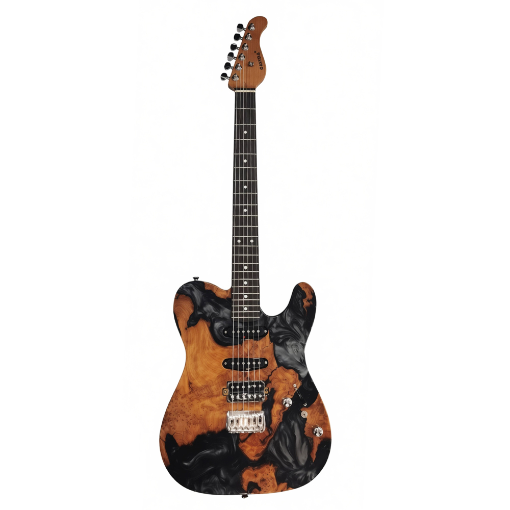 Résine TL-Noir + grain de bois