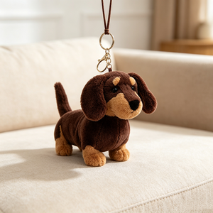 Lindo Llavero <span class=keywords><strong>de</strong></span> Peluche con Ojos Grandes, Adorno <span class=keywords><strong>de</strong></span> Animal <span class=keywords><strong>de</strong></span> Dibujos Animados para Bolsos, Juguete <span class=keywords><strong>de</strong></span> Peluche Suave, Regalo para Amigos - Product Image 3