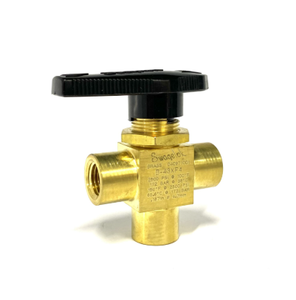 Vanne à bille en laiton à trois voies B-43XF4 040971001 Catégorie de produit : Vannes hydrauliques - Product Image 2