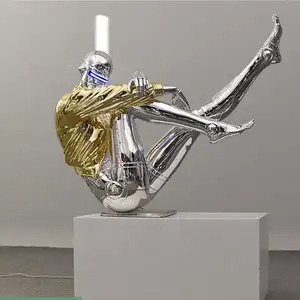 Estatueta de fibra de vidro personalizada com estampa 3D, estátua de alta precisão, simulação de arte 3D, escultura, retrato, galvanoplastia, adereços femininos