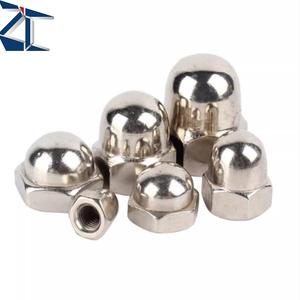 सही गुणवत्ता कार्बन स्टेनलेस स्टील एम 6 एम 8 गोल सिर सुरक्षा फर्नीचर अखरोट हेक्सागोन हेड कैप गुंबद नट - Product Image 1