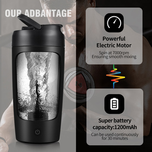 <span class=keywords><strong>Shaker</strong></span> à protéines électrique USB Rechargeable avec boîte à poudre rose, gobelet mélangeur Portable avec poignée, bouteille <span class=keywords><strong>Shaker</strong></span> de qualité alimentaire pour bébé - Product Image 6