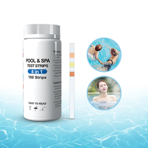 Kit de Tiras Reactivas 4 en 1 <span class=keywords><strong>para</strong></span> <span class=keywords><strong>Piscinas</strong></span> - Mide <span class=keywords><strong>Cloro</strong></span> Libre, PH, Ácido Cianúrico y Alcalinidad Total <span class=keywords><strong>para</strong></span> el Mantenimiento de <span class=keywords><strong>Piscinas</strong></span> y Spas - Product Image 4