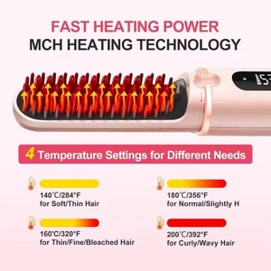 Hair <b>Straightener</b> Battery the Negative Rechargeable Generator Curer Ceramic Comb Straightening Mini <b>Wireless</b> Hair <b>Straightener</b> - Product Image 5