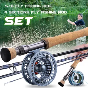 2.1m 2.4m 2.7m Portable 4 abschnitt Carbon Fiber Fast Action Fly Fishing Rod With Cordura Tube Bass Fishing Pole