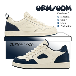 Scarpe Personalizzate OEM/ODM di Alta Qualità con Basso MOQ, Design Originale, Sneaker in Pelle per Uomo, Supporto per Logo Personalizzato - Product Image 2