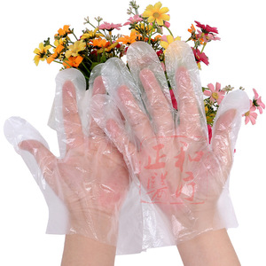 Disposable Pe Gloves Transparent Plastic 100 Pcs Per Bag For Household Cleaning Protection - Product Image 2