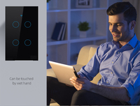 Interrupteur Intelligent wi-fi 120, commutateur d'éclairage Intelligent wi-fi contrôle l'éclairage de n'importe où avec commande vocale Alexa