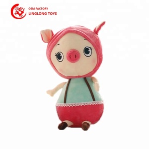 Peluche créative et mignonne de cochon <span class=keywords><strong>Papa</strong></span> OEM, jouet coloré en coton PP, taille personnalisée, jouet pour enfants, mascotte d'entreprise, logo, sac OPP 14+ - Product Image 6