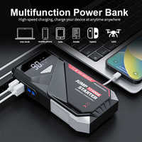 NCFKOS Auto Buster Démarreur de voiture portable haute capacité 12V 10000mah Batterie de secours pour voitures, camions, motos