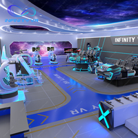 Instalaciones del parque de atracciones, paquete de juegos Vr para interiores, simulador de tiro de conducción, máquina Arcade, juego de negocios, juego Vr de movimiento completo
