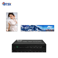 Controlador de Video Wall Bitvisus 4K60, 2 Entradas y 6 Salidas para DP HDCP 2.2, Construcción Metálica, Conmutación sin Interrupciones para 2x3, 3x2, 2x2