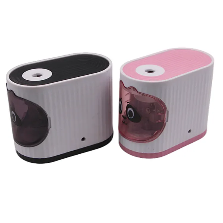 Оптовая продажа, бесплатный образец, Пластиковая точилка для карандашей Huisheng с мультяшными животными, школьные и офисные принадлежности, Милая Мини-точилка для карандашей