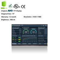 Layar LCD AUO 14.0" 1920*1080 FHD G140HAN01.1 Panel Kontrol Otomasi Industri Modul LCD 14 Inci
