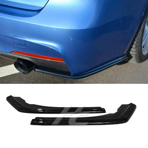 Difusor de divisores de esquina de parachoques lateral trasero negro brillante ABS embellecedor ABS para <span class=keywords><strong>BMW</strong></span> Serie 3 F30 2012-2018 - Product Image 2