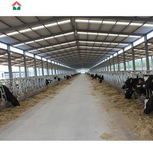 Capannone Agricolo con Struttura a Gable in Acciaio Leggero Prefabbricato per Allevamento Bovino con Facile Costruzione - Product Image 5