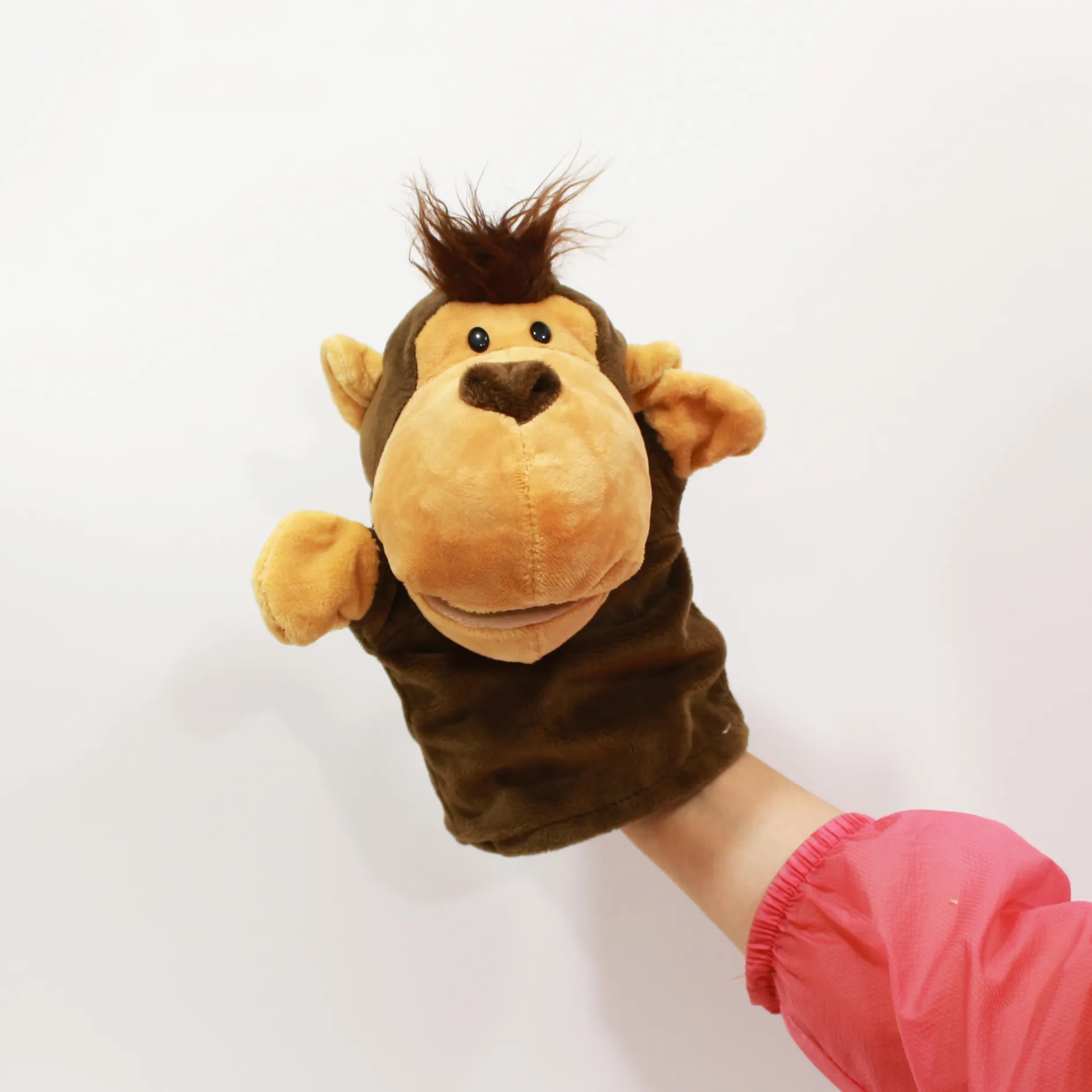 Lovely storytelling hand puppet plush animal toy