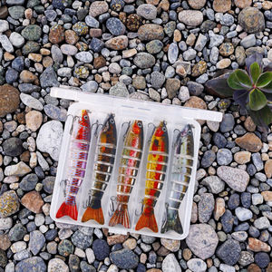 Yousya Wholesale pour JM064 12.8cm 18g Leurres artificiels rigides en ABS imprimés en 3D, 8 sections, multi-articulés, <span class=keywords><strong>type</strong></span> Minnow, pour la pêche sur glace - Product Image 3