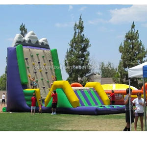 Jeux interactifs multijoueurs personnalisés, mur d'escalade gonflable géant, jeu sportif en plein air, matériau PVC, garantie de 3 ans - Product Image 5