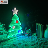 Arbre miroir LED Infinity moderne de 11 pouces avec alimentation par batterie 110V pour une utilisation en intérieur à la maison et au bureau