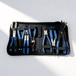 Automotive <b>Repair</b> Pliers 8 Piece Set High Carbon Steel Soft Case <b>Car</b> Maintenance Tool Kit - Product Image 1