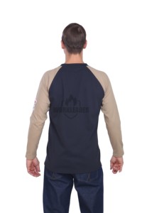 Camiseta Henley de seguridad de punto entrelazado resistente al fuego personalizada de fábrica FRC camiseta - Product Image 2