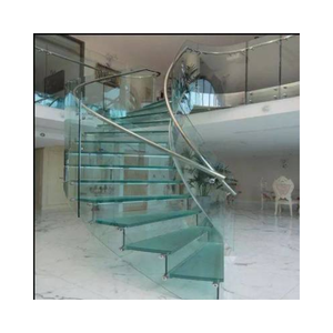 Verre trempé de sécurité stratifié personnalisable 8+8+8mm 8+16+8mm pour entrée de bâtiment, plancher, escalier, salle de bain, mur-rideau extérieur - Product Image 1
