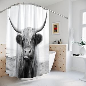 Cortina de <span class=keywords><strong>ducha</strong></span> impermeable con diseño de animales marinos, delfines y peces, cortinas de baño con paisaje marino, decoración para el baño - Product Image 4
