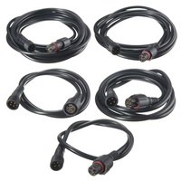 M12 connecteur de fil électrique IP67 mâle à femelle Étanche M12 câble 2pin 3pin 4pin 5pin connecteur M12 pour l'éclairage extérieur mené