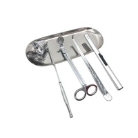 Ensemble d'accessoires de luxe 5-en-1 en acier inoxydable pour coupe-mèche et éteignoir de bougie, avec logo personnalisé pour bougies parfumées de 100 ml et 200 ml