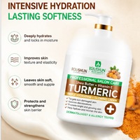 Crème hydratante triple hydratation éclatante au curcuma en vrac OIDM/OEM 1000 ml, enrichie en perles, biologique, anti-rides, pour soins de la peau africaine