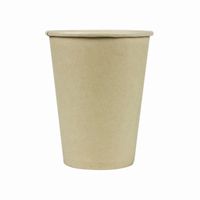 PLA/PE jetables biodégradables imprimés conçoivent les tasses en bambou compostables de papier de pulpe avec des couvercles