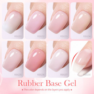 BORN PRETTY <span class=keywords><strong>PRO</strong></span> 15ml Rose Nude Base Coat Caoutchouc Vernis Gel Sans TPO Sans HEMA Marque Privée pour le Renforcement des Ongles et la Construction d'<span class=keywords><strong>Apex</strong></span> - Product Image 3