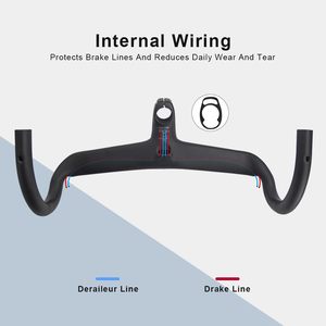 Tùy chỉnh sợi carbon xe đạp tay lái UD dệt cho xe đạp leo núi Xe đạp đường cố định bánh xe đạp BMX sử dụng - Product Image 4