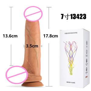 Hochwertige Silikon-Dildo-und Kondom hülle, langlebig, wieder verwendbar, wasch bar, Sexspielzeug zur Penis vergrößerung für Männer - Product Image 6