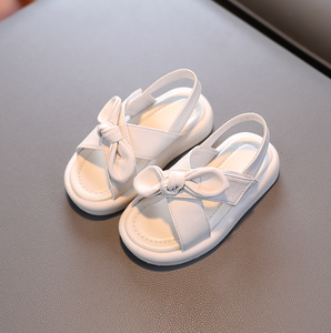 Sandales pour filles à semelles souples, sandales de plage pour enfants avec nœud - Product Image 4