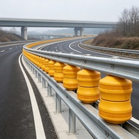 Barrière routière standard AASHTO, barrière à rouleaux galvanisée à chaud et système de barrières à rouleaux pour la protection des autoroutes