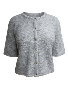Cárdigan Ecológico de Manga Corta con Botones para Mujer, Otoño - Product Image 2