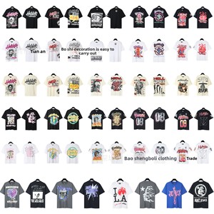 Camiseta de Moda Urbana Americana 24S, Nueva, de Alta Calidad, Corte Holgado, Algodón Puro, Impresión <span class=keywords><strong>HD</strong></span> en la Parte Delantera y Trasera, Unisex, Informal - Product Image 5