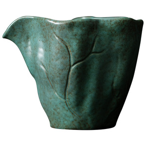 Taza de cerámica estilo chino con esmalte de piedra azul en forma de hoja de loto para juego de té Kung Fu - Product Image 5