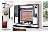 Soporte de TV de muebles de sala de estar simple moderno OEM con gabinete de TV de almacenamiento de luz LED para uso doméstico