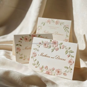 Tarjetas de Invitación de Alta Calidad con Relieve 3D, Lujosas con Forro de Papel Dorado, Sobres y Tarjetas de Felicitación de Terciopelo con Diseño Artístico de Rosas - Product Image 5