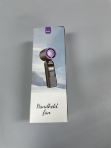 พัดลมพกพาดีไซน์ใหม่ 2400mAh ขนาดมินิ 100 ระดับความเร็วสูง พัดลมเทอร์โบ พับได้ 180 องศา พัดลมมือถือแบบใส - Product Image 6