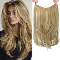 Perruque pour femme, mi-longue, monobloc, boucle interne en U, volume bouclé et gonflant, EX19