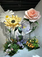 Ensemble de fleurs de lotus en soie et fer forgé haut de gamme personnalisé pour les mariages et les événements de décoration intérieure