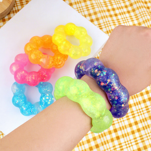 Pulsera de azúcar de malta colorida, divertido juguete antiestrés para niños de 5 a 7 años, juguete blando al por mayor - Product Image 2