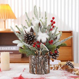 30cm Small <b>Christmas</b> <b>Tree</b> Decorative Ornaments <b>Table</b> <b>Christmas</b> Decoration Festive Figurine & Toy for Holiday Decorations - Product Image 2