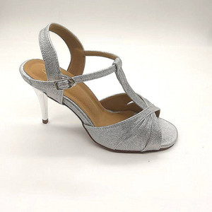 Zapatos de Baile Latinos/<span class=keywords><strong>Salsa</strong></span>/Tango Evkoodance, Nuevos, de Cuero Plateado, Tacón Profesional Delgado de 8.5cm, Forro de Algodón para Mujer - Product Image 4