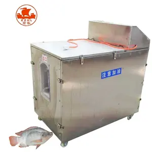 Fish meat skinning fillet kill cutting cleaning fish processing machines