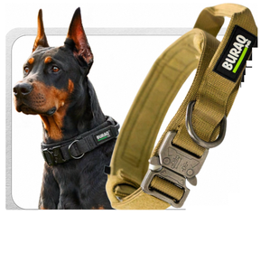 Tactical Dog <b>Collar</b> Strong Metal Buckle Adjustable Nylon <b>Collar</b> for Large Medium Dogs Outdoor Walking Training Control Gear - Product Image 1
